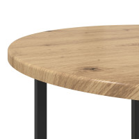 Produktbild för Sidobordsset 2 pcs Artisan Ek och Svart