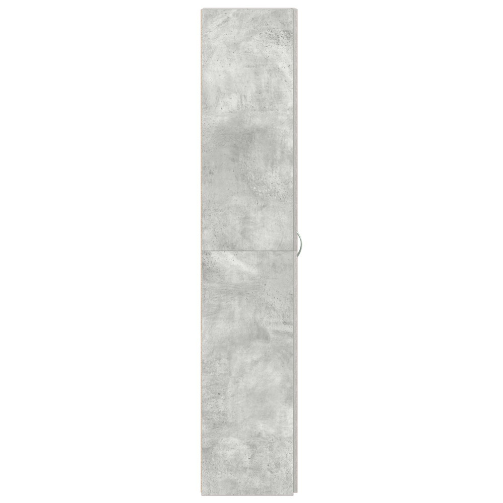 Produktbild för Skoskåp med hylla Grå 80 x 35.5 x 180 cm Konstruerat trä
