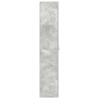 Produktbild för Skoskåp med hylla Grå 80 x 35.5 x 180 cm Konstruerat trä
