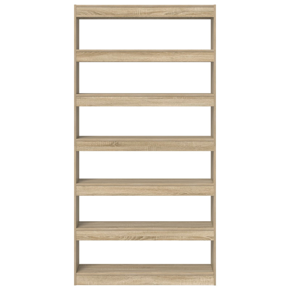 Produktbild för Bokskåp Sonoma-ek 100 x 30 x 198 cm Konstruerat trä