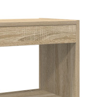 Produktbild för Bokskåp Sonoma-ek 100 x 30 x 198 cm Konstruerat trä