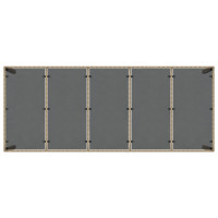 Produktbild för Trädgårdsmöbelset 11 pcs Beige konstrotting