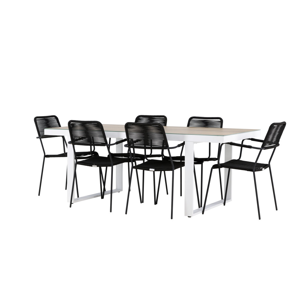 Produktbild för Merlo Matbord med Lindos Stolarna