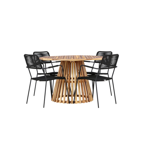 Venture Home Lumpur Matbord med Lindos Stolarna