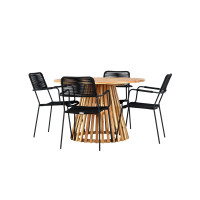 Produktbild för Lumpur Matbord med Lindos Stolarna