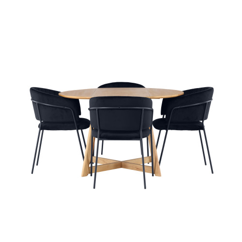 Venture Home Yakidon Matbord med Selma Stolarna