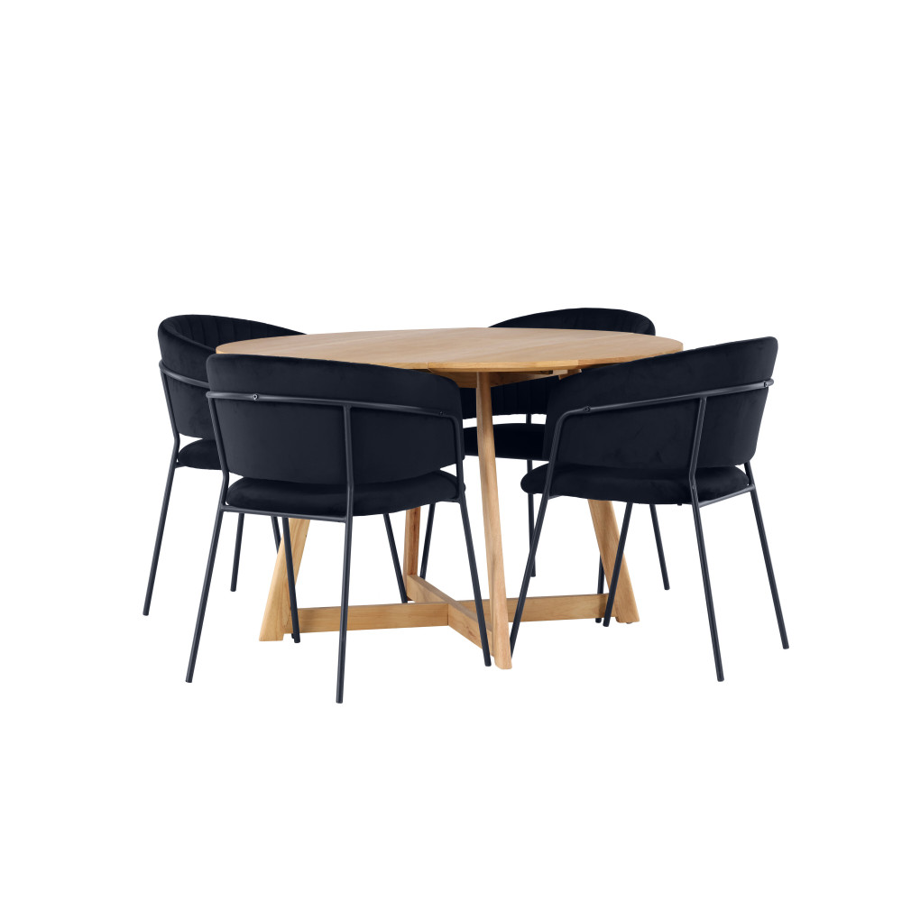 Produktbild för Yakidon Matbord med Selma Stolarna