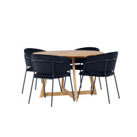 Produktbild för Yakidon Matbord med Selma Stolarna