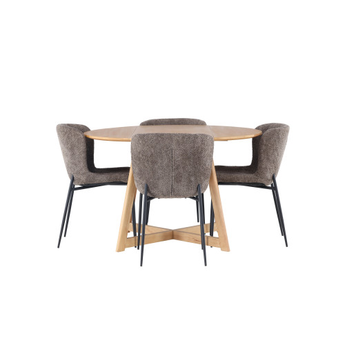 Venture Home Yakidon Matbord med Modesto Stolarna