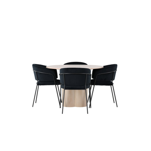 Venture Home Olivia Matbord med Selma Stolarna