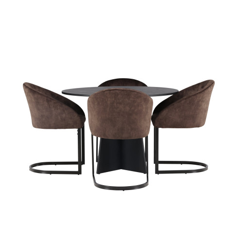 Venture Home Bootcut Matbord med Evening Stolarna