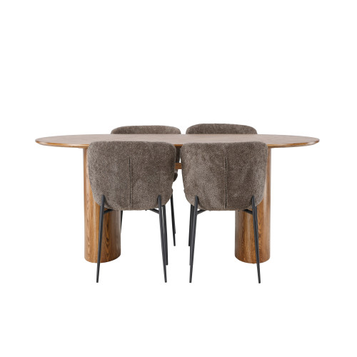 Venture Home Isolde Matbord med Modesto Stolarna