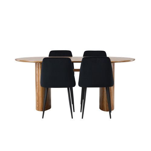 Venture Home Isolde Matbord med Night Stolarna