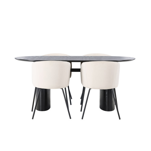 Venture Home Isolde Matbord med Berit Stolarna
