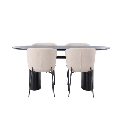 Venture Home Isolde Matbord med Modesto Stolarna