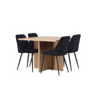 Produktbild för Leo Matbord med Night Stolarna