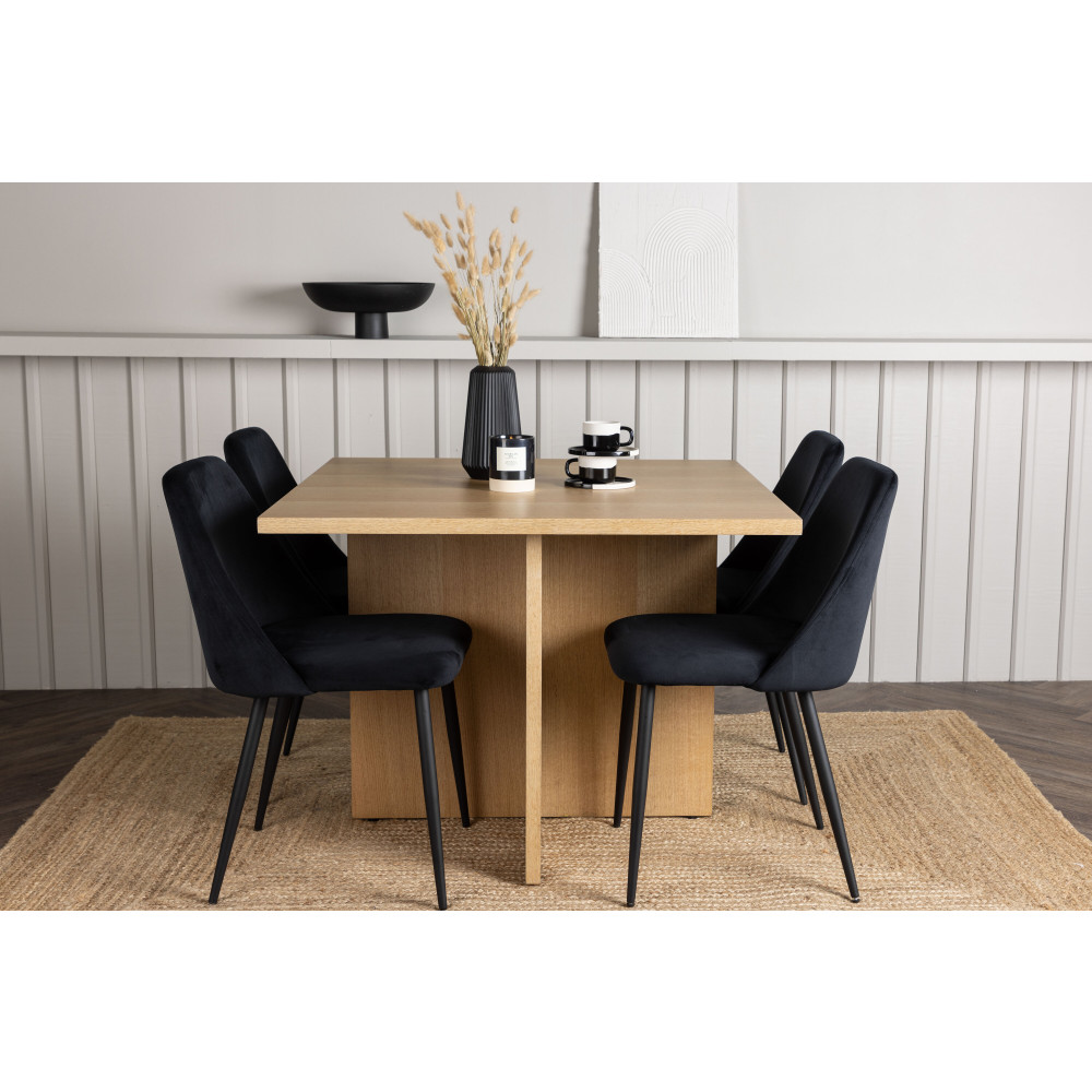 Produktbild för Leo Matbord med Night Stolarna