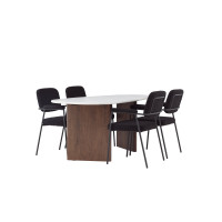Produktbild för Grönvik Matbord med Yesterday Stolarna