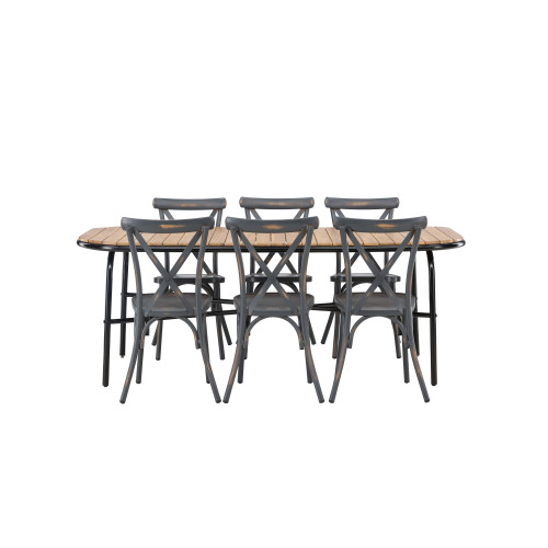 Venture Home Holmbeck Matbord med Tablas Stolarna