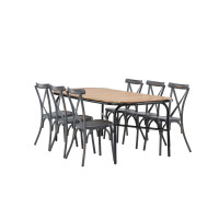 Produktbild för Holmbeck Matbord med Tablas Stolarna