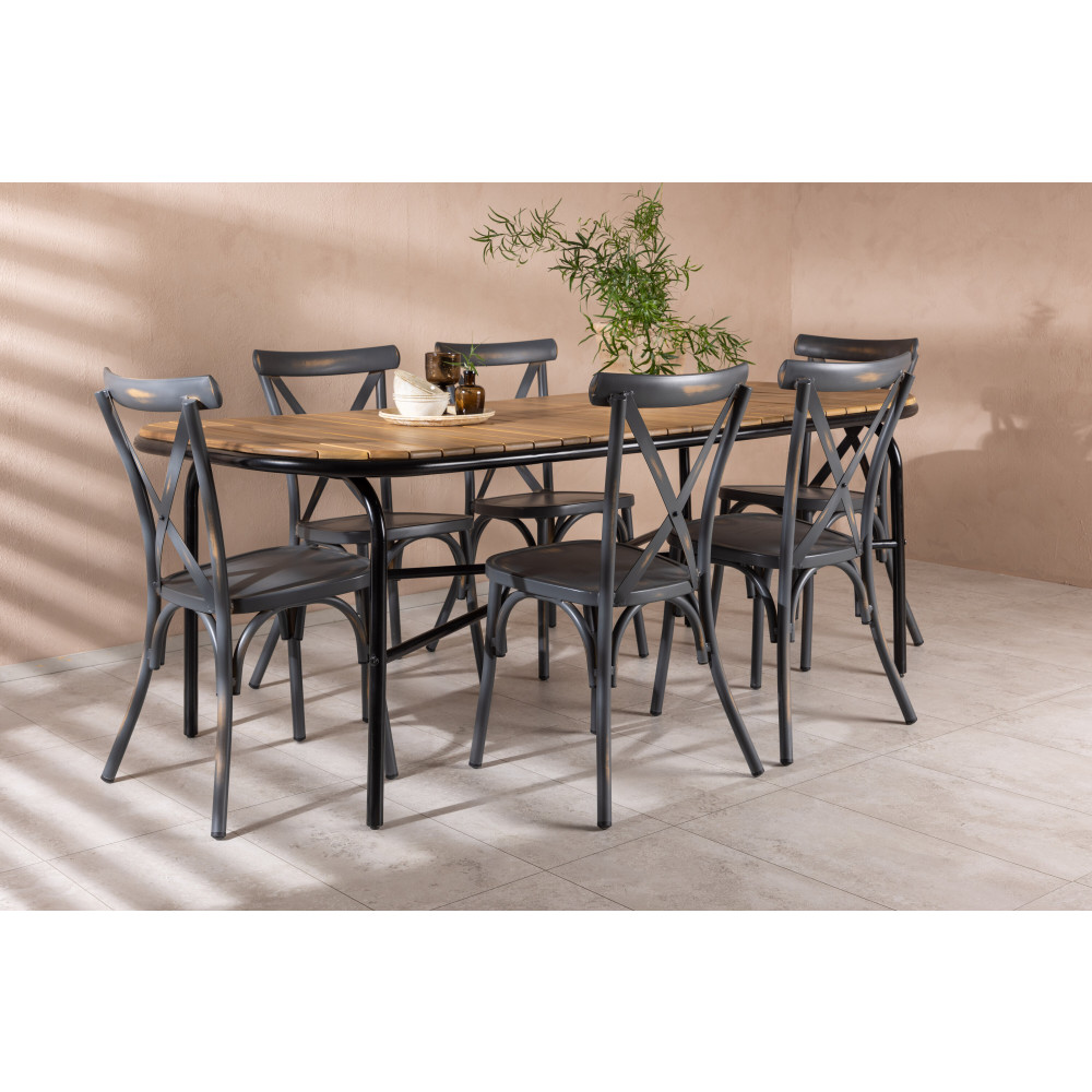 Produktbild för Holmbeck Matbord med Tablas Stolarna