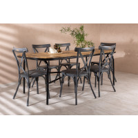 Produktbild för Holmbeck Matbord med Tablas Stolarna