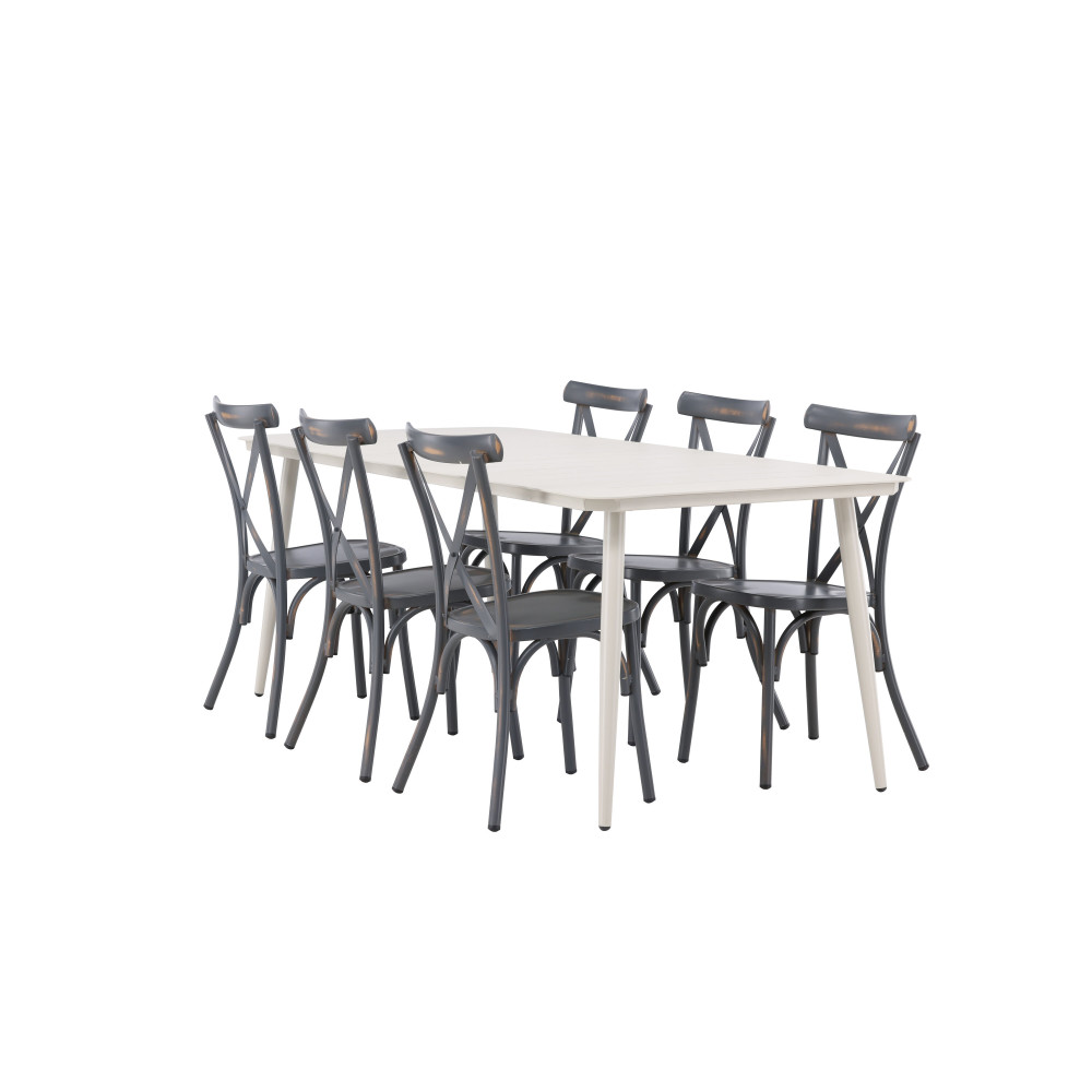 Produktbild för Lina Matbord med Tablas Stolarna