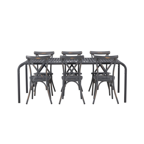 Venture Home Borneo Matbord med Tablas Stolarna