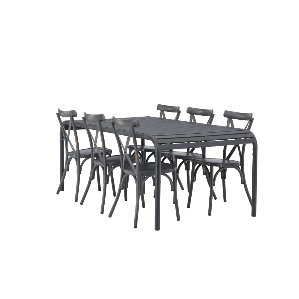 Produktbild för Borneo Matbord med Tablas Stolarna