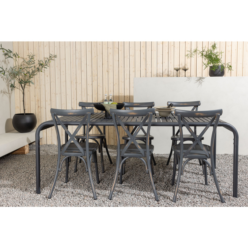 Produktbild för Borneo Matbord med Tablas Stolarna