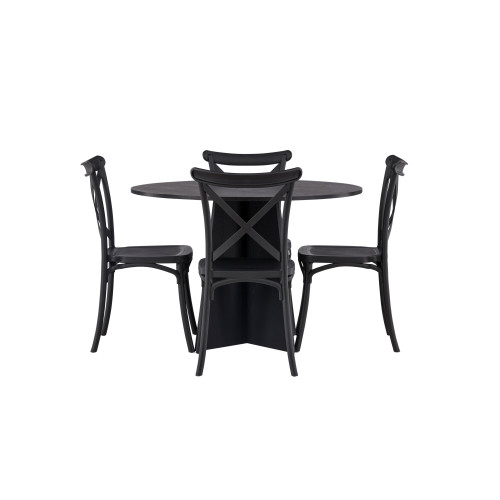 Venture Home Bootcut Matbord med Crosett Stolarna