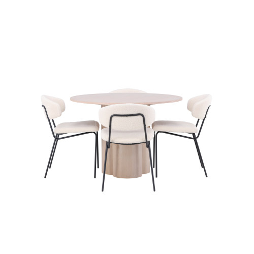 Venture Home Olivia Matbord med Chico Stolarna