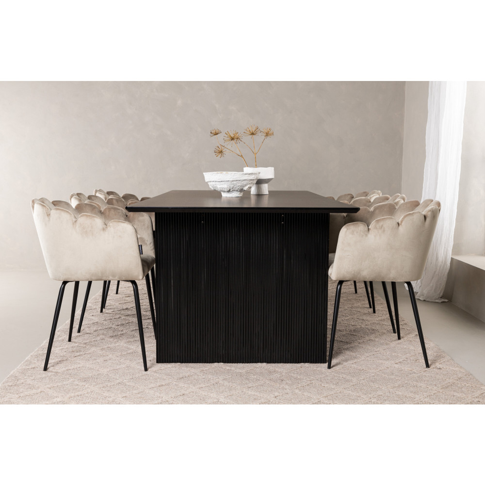 Produktbild för Vail Matbord med Limhamn Stolarna