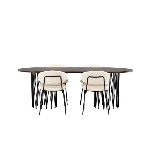 Venture Home Stone Matbord med Chico Stolarna