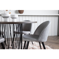 Produktbild för Stone Matbord med Velvet Stolarna