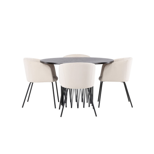 Venture Home Stone Matbord med Berit Stolarna