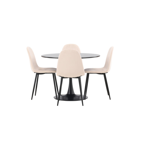 Venture Home Glade Matbord med Polar Stolarna