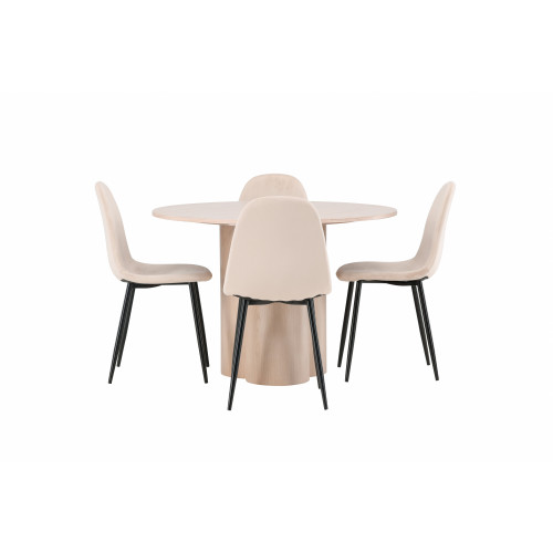 Venture Home Olivia Matbord med Polar Stolarna
