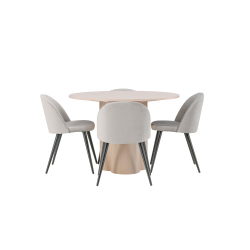 Venture Home Olivia Matbord med Velvet Stolarna