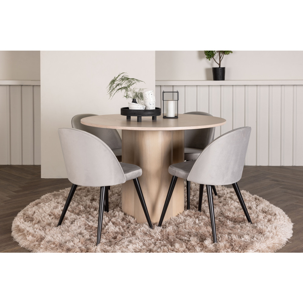 Produktbild för Olivia Matbord med Velvet Stolarna