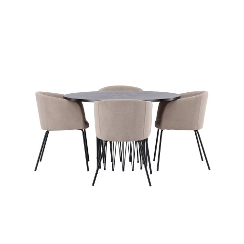 Venture Home Stone Matbord med Berit Stolarna