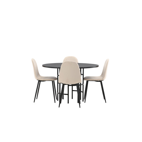 Venture Home Copenhagen Matbord med Polar Stolarna