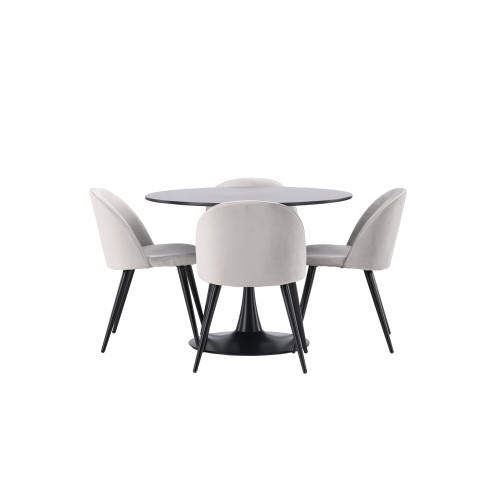 Venture Home Glade Matbord med Velvet Stolarna