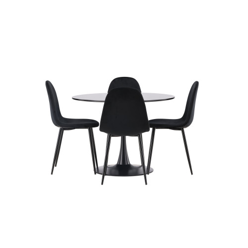 Venture Home Glade Matbord med Polar Stolarna
