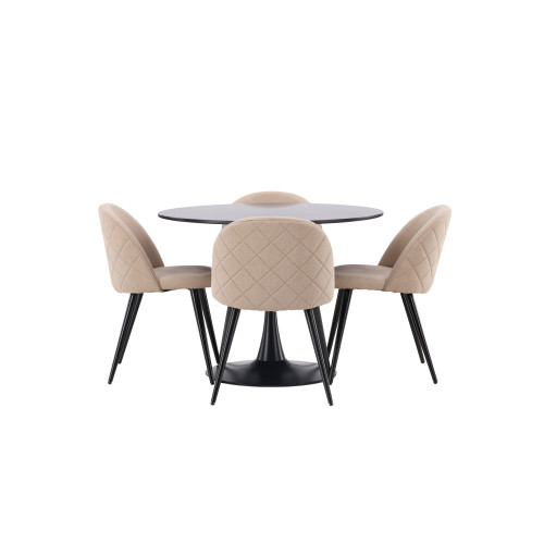 Venture Home Glade Matbord med Velvet Stolarna