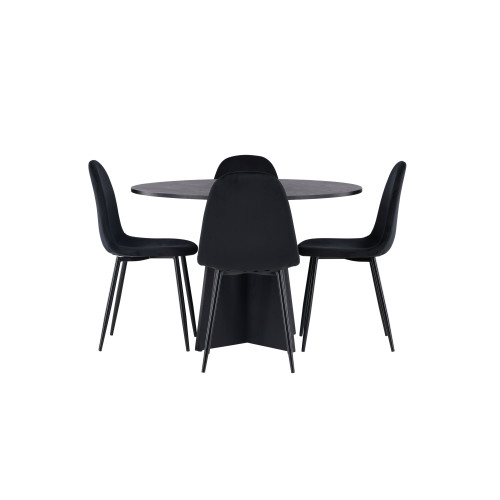 Venture Home Bootcut Matbord med Polar Stolarna