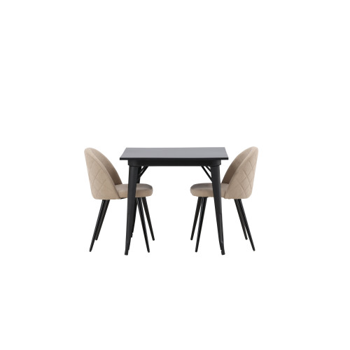 Venture Home Tempe Matbord med Velvet Stolarna