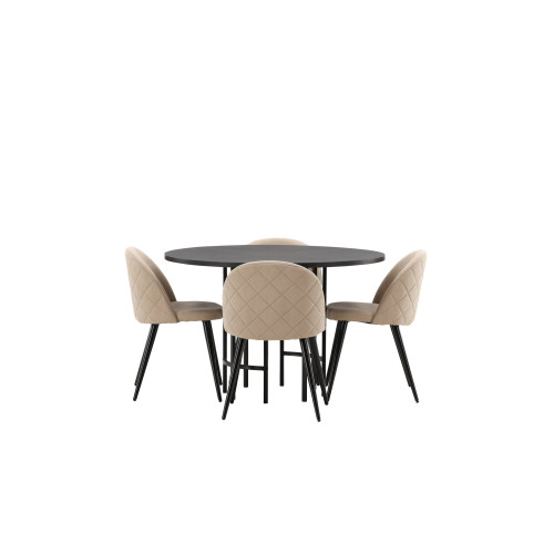Venture Home Copenhagen Matbord med Velvet Stolarna