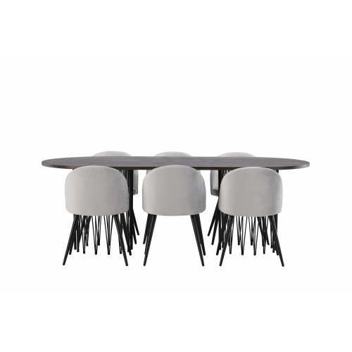 Venture Home Stone Matbord med Velvet Stolarna
