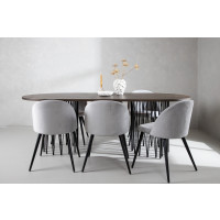 Produktbild för Stone Matbord med Velvet Stolarna